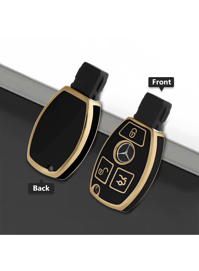 Key Fob Case for Mercedes Benz C E M S CLA CLS CLK GLC GLK G Class Premium Soft TPU Full Keyless Smart Key Fob - Image 4